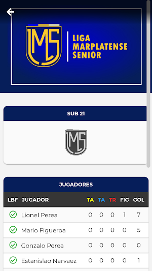Liga Marplatense Senior Screenshot 1