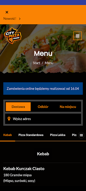 City Pizza Kraków Screenshot 0