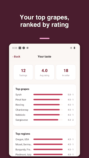 Wine Journal - Tasting Notes Screenshot 1