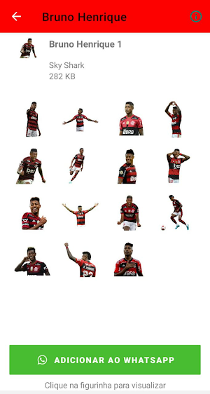 Stickers Bruno H. Flamengo Screenshot 1