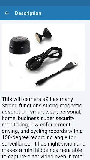 A9 Mini Wi-Fi Camera Guide Screenshot 2
