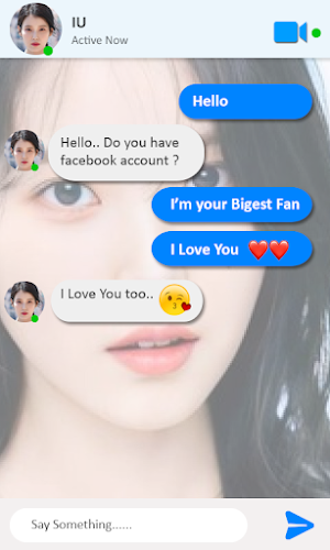 IU Fake Video Call & Chat Screenshot 2