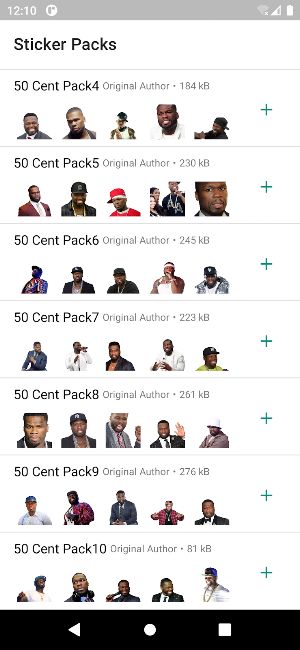 50 Cent Stickers Pro Screenshot 2