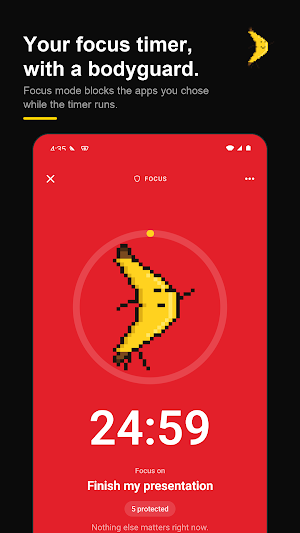 1 Banana: Focus & App Blocker Screenshot 1