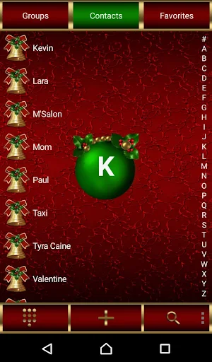 Merry Christmas Dialer theme Screenshot 1