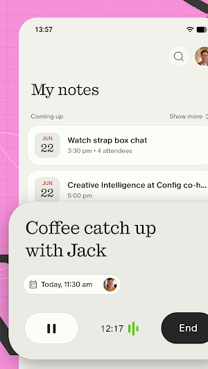 Granola - AI Meeting Notes Screenshot 1