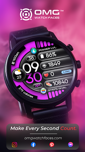 OMG 230 - Digital Watch Face Screenshot 1