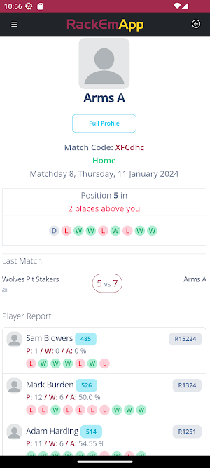 RackEmApp Screenshot 2