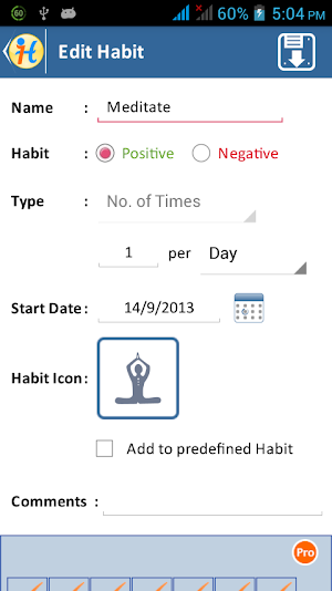 iPro Habit Tracker Free Screenshot 3