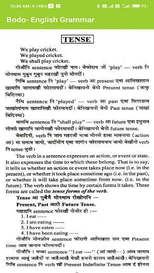 Bodo - English Grammar Screenshot 1