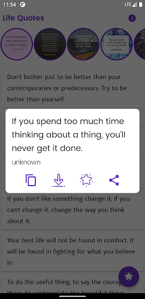 Life Quotes and Sayings Screenshot 1