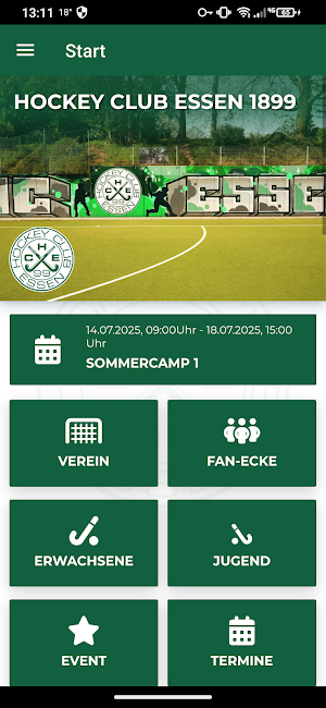 Vereins-App des HCE 99 Screenshot 0