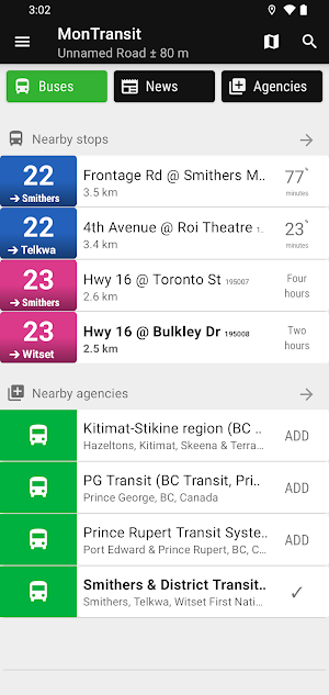 Smithers & District Bus - Mon… Screenshot 0