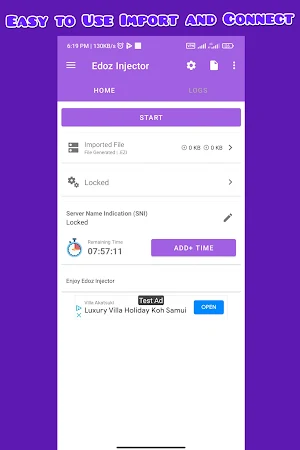 Edoz Injector - SSH SSL WS VPN Screenshot 3