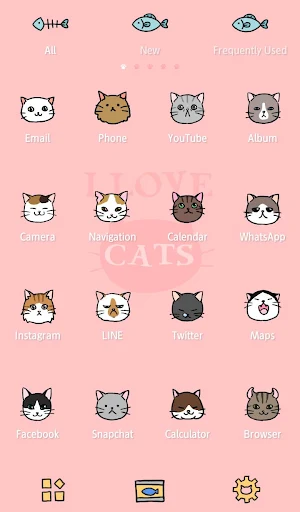 Wallpaper I Love Cats Theme Screenshot 2