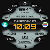 PRADO X164 Digital Watch Face