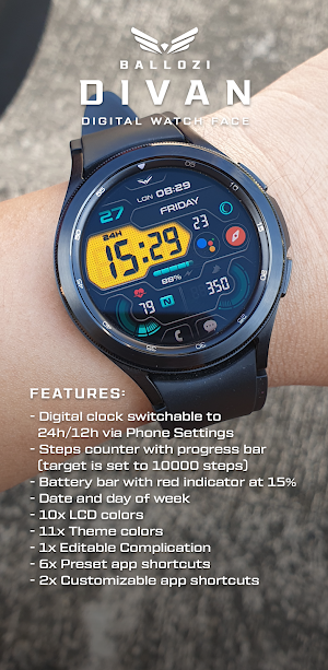 Ballozi Divan Watch Face Screenshot 2