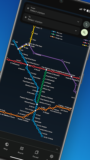 Riyadh Metro Map & Routes Screenshot 1
