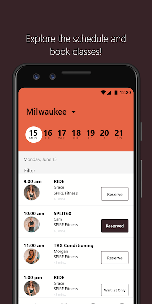 SPIRE Fitness Screenshot 2