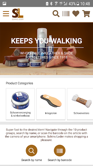 Schins Leder - order app Screenshot 1