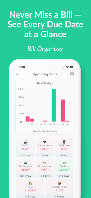 Weekly: Budget Planner & Bills Screenshot 3