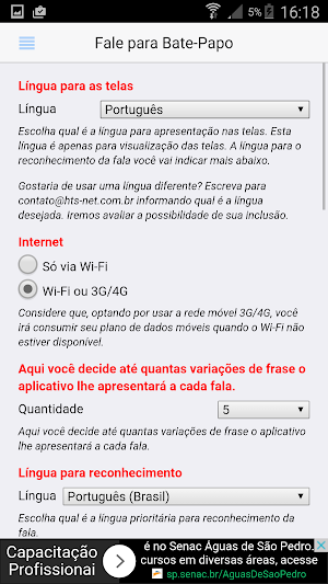 Speak to Chat Screenshot 1