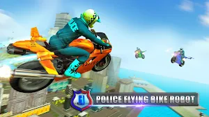 US Police Flying Bike Robot Simulator Screenshot 3