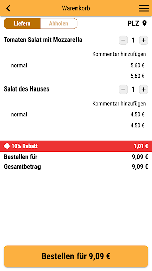 Pizza Bringdienst Napoli Screenshot 1