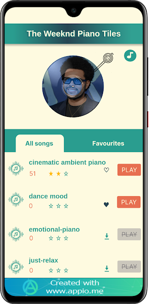The Weeknd Piano Tiles Screenshot 2
