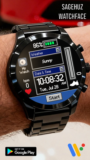 Sagehuz Retro A025 Watch face Screenshot 0