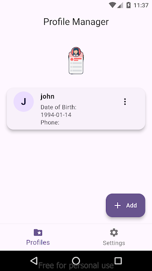 Profile Manager Screenshot 3
