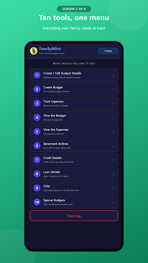 FamilyMint Screenshot 1