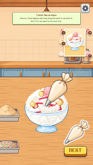 Snow Ice Maker: Dessert Game Screenshot 2