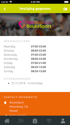 BoukeSport - FeelGoodClub Screenshot 1