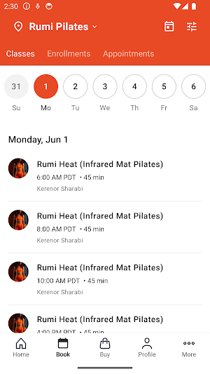 Rumi Pilates Screenshot 1