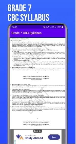 Grade 7 JSS CBC Syllabus Guide Screenshot 3