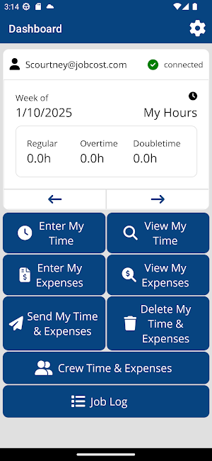 Job Cost Time Card Screenshot 0