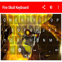 Fire Skull Keyboard Theme