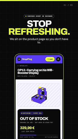 DropPing – Restock Tracker Screenshot 0