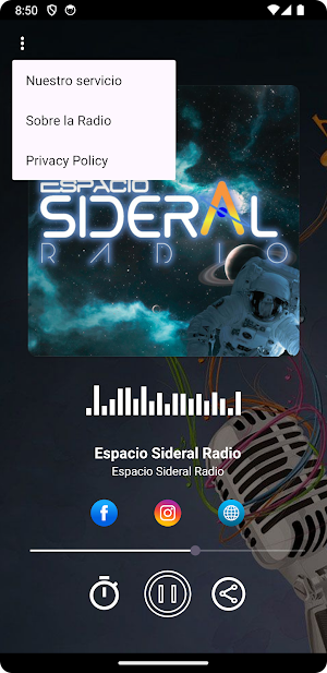 Espacio Sideral Radio Screenshot 1