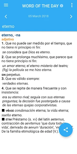 VOX General Spanish Dictionary & Thesaurus Screenshot 3