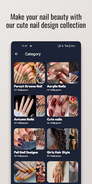 Forest Greens Nail Art Design Screenshot 3