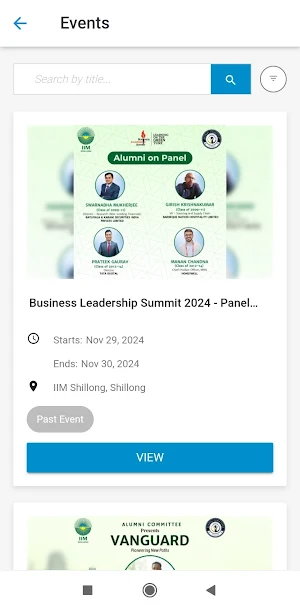IIM SHILLONG ALMANET Screenshot 1