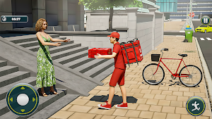 Pizza Delivery: Cycle Rider 3D Screenshot 2