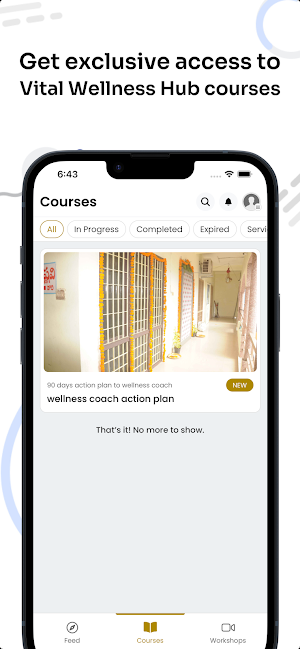 Vital Wellness Hub Screenshot 2