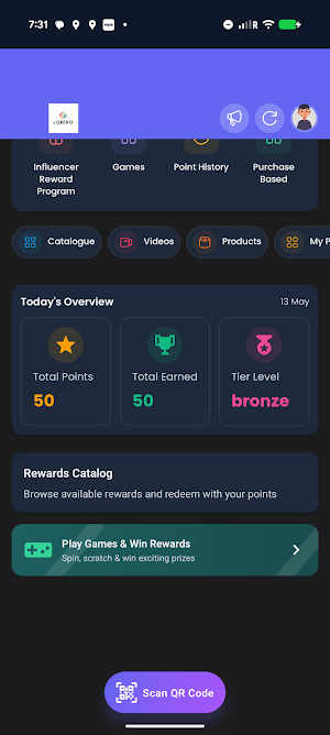 Oreno Rewards Loyalty Screenshot 2
