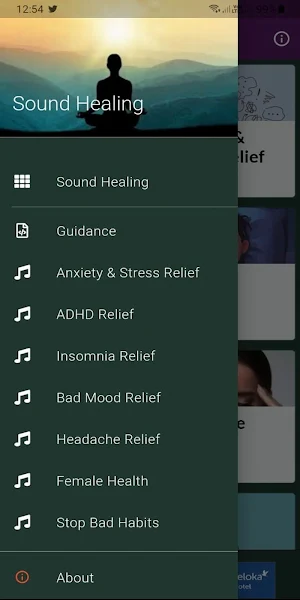 Sound Healing for Anxiety Insomnia ADHD Bad Mood Screenshot 0