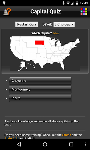Capital Quiz Lite Screenshot 0