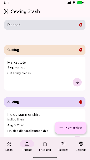 Sewing Stash Screenshot 1