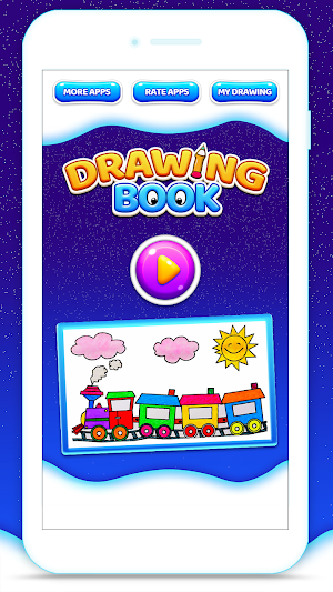 Train Coloring Book & Drawing Game Screenshot 0